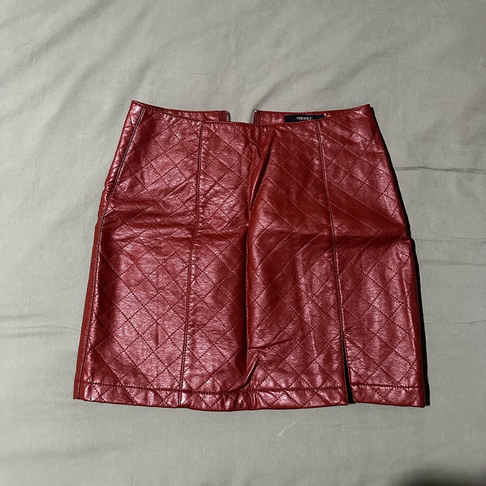 Forever 21 Faux Leather Mini Skirt